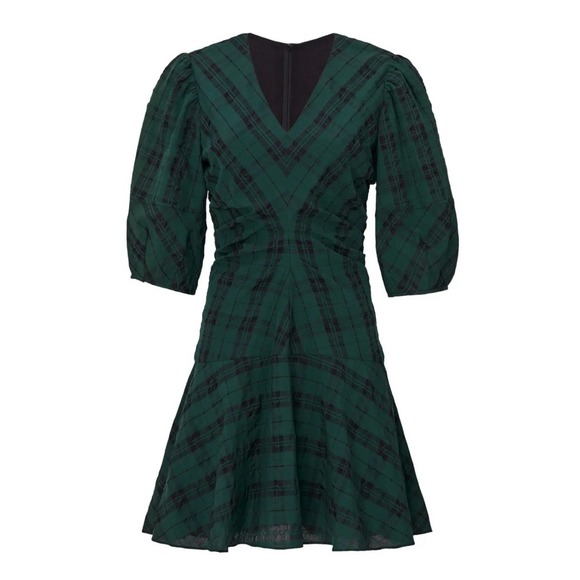 Tanya Taylor Dresses & Skirts - Tanya Taylor -‎ Emmaline Plaid Dress Green Size 18